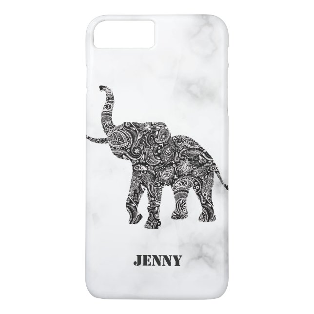 Capa Para iPhone, Case-Mate Paisley Preto E Branco (Verso)