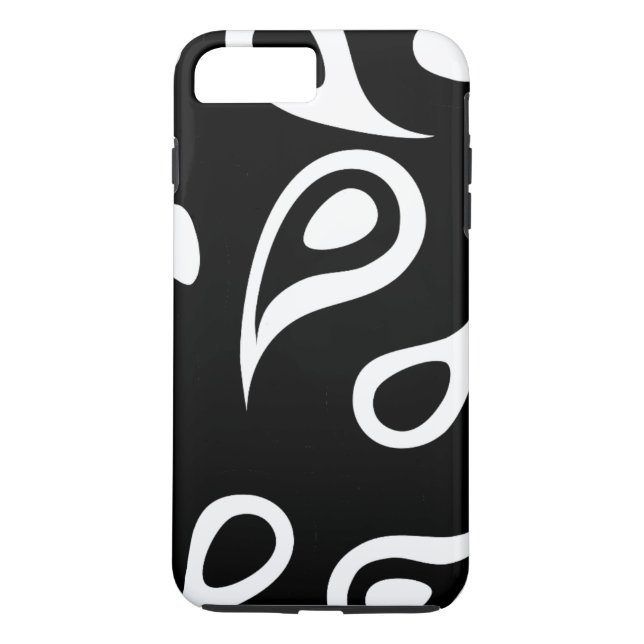 Capa Para iPhone, Case-Mate Paisley Preto e Branco Personalizado (Verso)