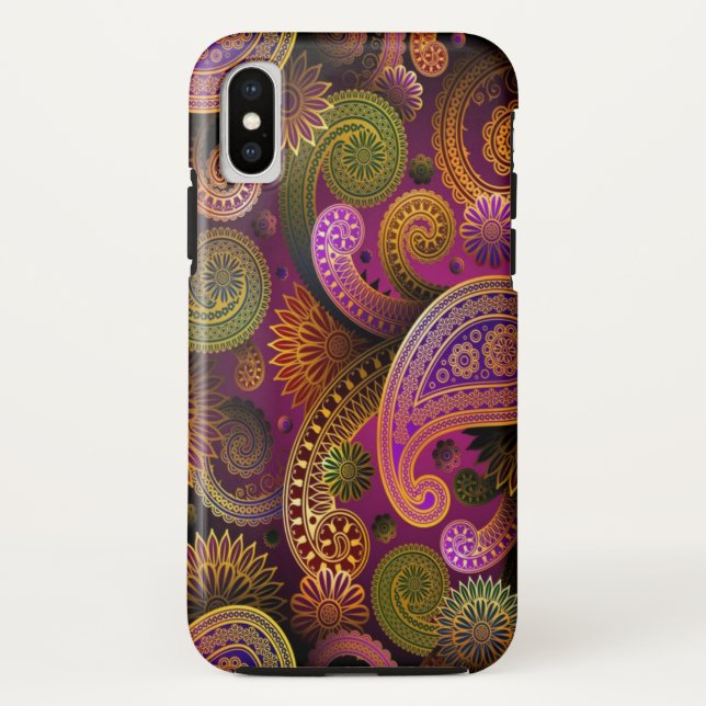 Capa Para iPhone, Case-Mate Paisley Purple (Verso)