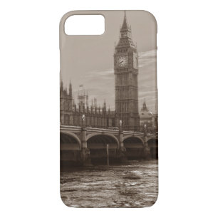 Capa Para iPhone Da Case-Mate Palácio de Torre de Sepia Big Ben Westminster