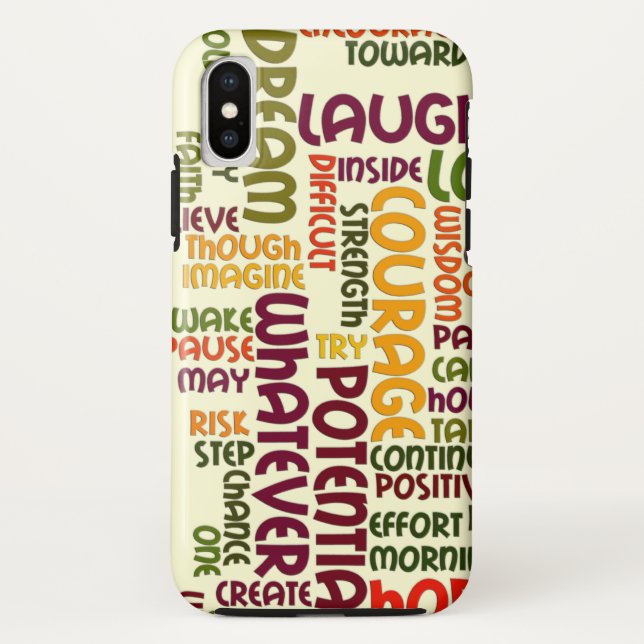 Capa Para iPhone, Case-Mate Palavras Motivacionais #1 atitude positiva (Verso)