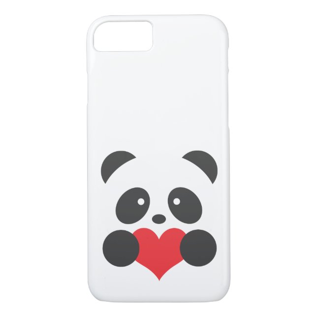 Capa Para iPhone, Case-Mate Panda com um coração (Verso)