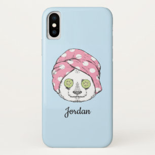 Capa Para iPhone Da Case-Mate Panda No Spa Adicione seu nome