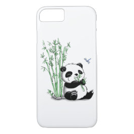 Capa iPhone 8/ 7 Panda que come o bambu