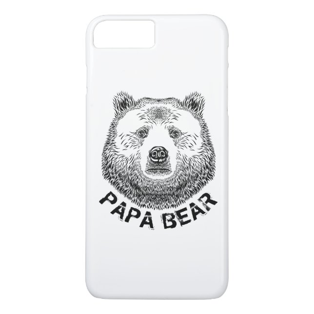 Capa Para iPhone, Case-Mate Papá Urso, Ilustração Desenhada À Mão (Verso)