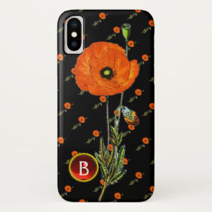 CAPA PARA iPhone DA Case-Mate PAPA VERMELHA NO MONOGRAMA DE GEMSTONE DE RUBY NEG