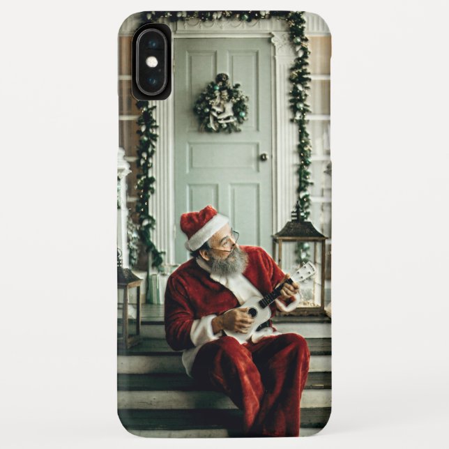 Capa Para iPhone, Case-Mate Papai Noel tocando música (Verso)