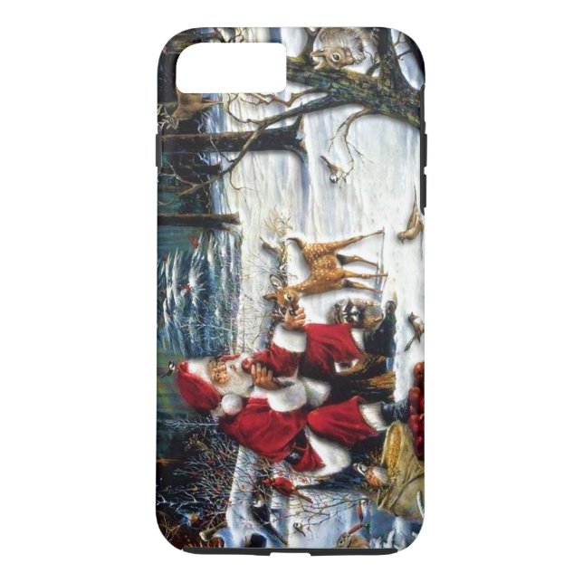 Capa Para iPhone, Case-Mate Papais noeis de Natal tradicionais no Parque (Verso)