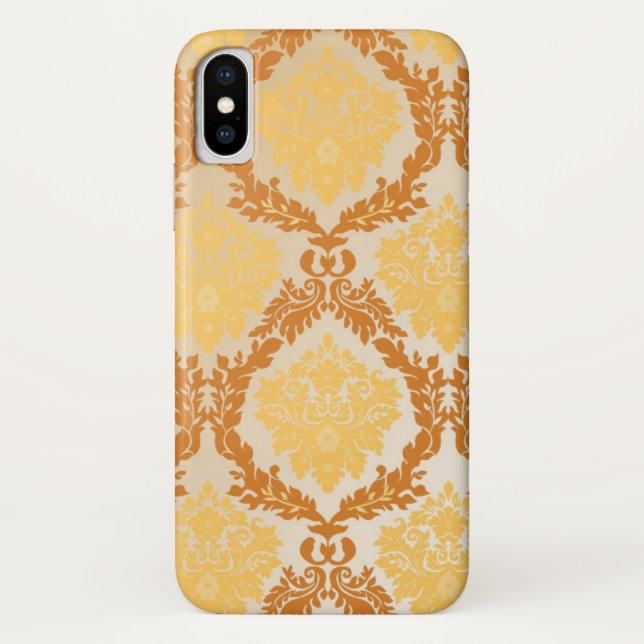 Capa Para iPhone, Case-Mate Papel de parede 5 do damasco (Verso)