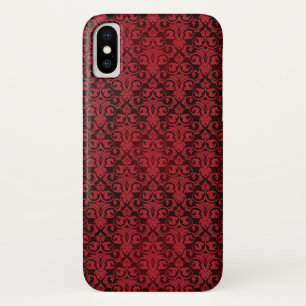Capa Para iPhone X Papel de parede vermelho 2