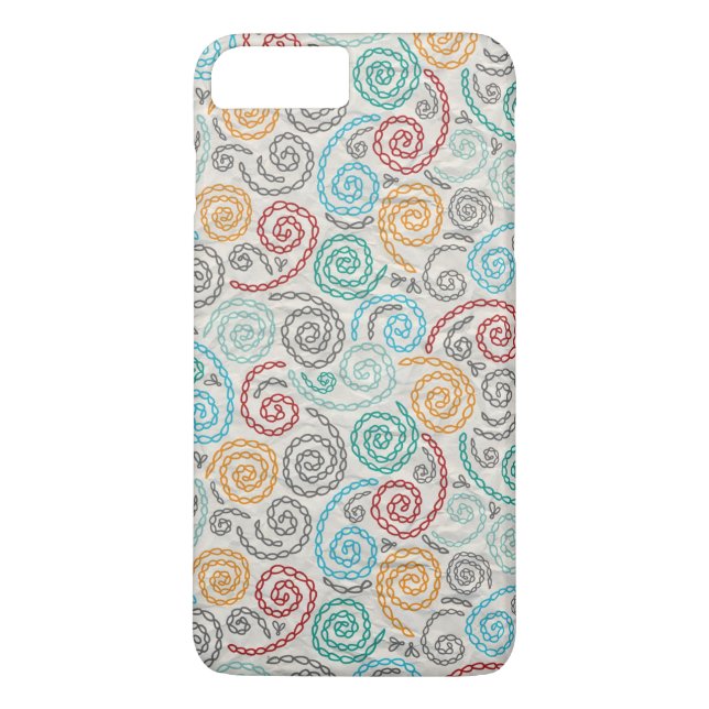 Capa Para iPhone, Case-Mate Papel rumpled rico do bordado (Verso)