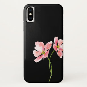 Capa Para iPhone Da Case-Mate Papoila cor-de-rosa penteada cor d'água floral
