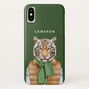 Capa Para iPhone Da Case-Mate Para baixo o tigre da veste   adiciona seu nome