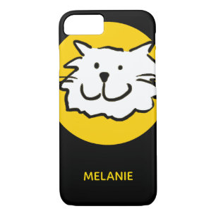 Capa iPhone 8/ 7 Para o gato com rosto de gato sorridente