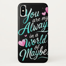 Capa Para iPhone Da Case-Mate Para sempre" - Citação Romântica