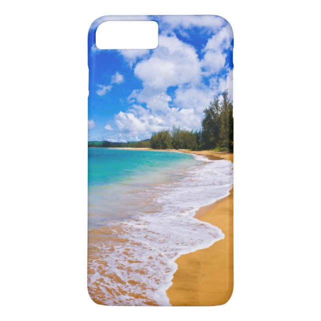 Capa Para iPhone, Case-Mate Paraíso da praia tropical, Havaí (Verso)