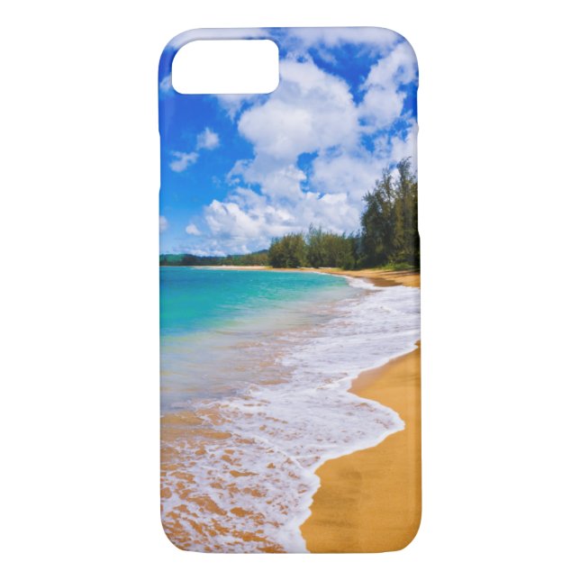 Capa Para iPhone, Case-Mate Paraíso da praia tropical, Havaí (Verso)
