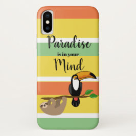 Capa Para iPhone Da Case-Mate Paraíso, preguiça e toucan tropicais