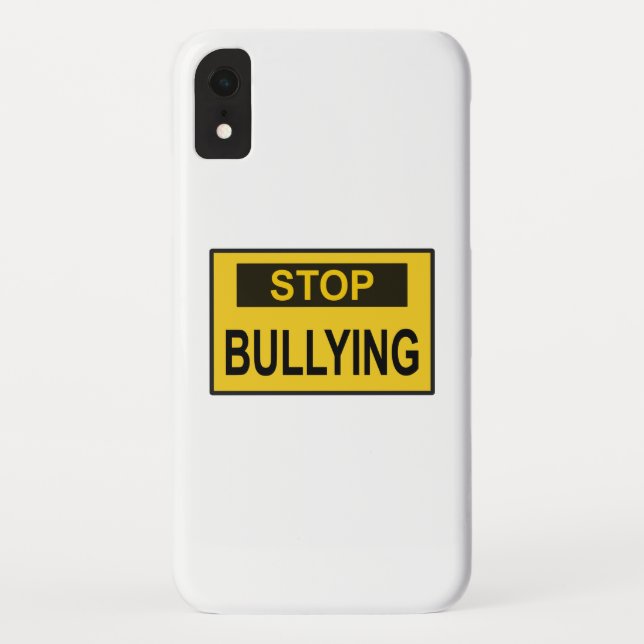 Capa Para iPhone, Case-Mate Parar Símbolo de Bullying Amarelo (Verso)