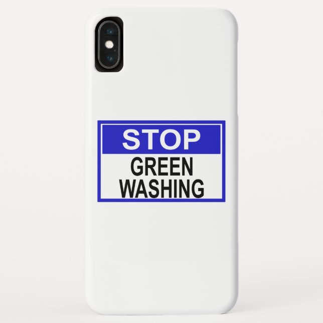 Capa Para iPhone, Case-Mate Parar Sinal de Lavagem em Verde (Verso)