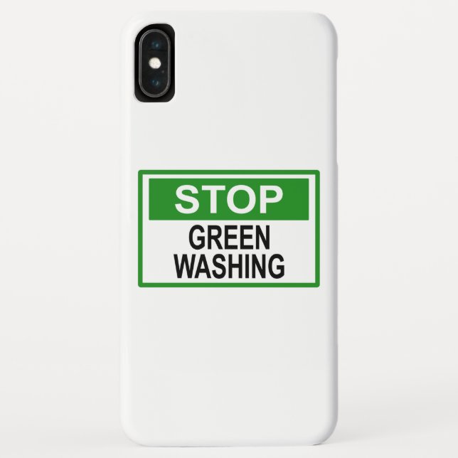 Capa Para iPhone, Case-Mate Parar Sinal de Lavagem em Verde (Verso)