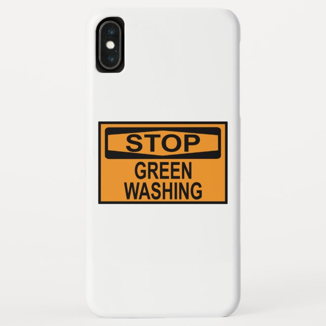 Capa Para iPhone, Case-Mate Parar Sinal de Lavagem em Verde (Verso)