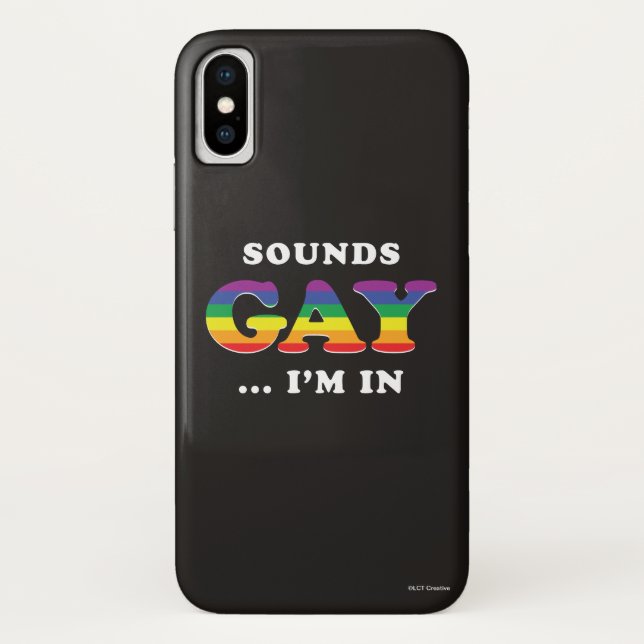 Capa Para iPhone, Case-Mate Parece Gay... Estou dentro (Verso)