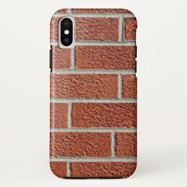 Capa Para iPhone, Case-Mate parede de tijolo vermelho rústico (Verso)