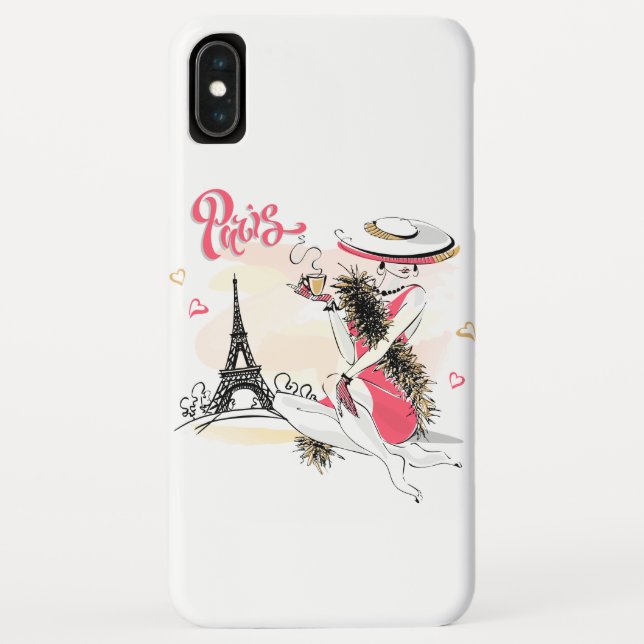 Capa Para iPhone, Case-Mate Paris e Café (Verso)