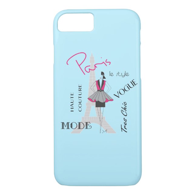 Capa Para iPhone, Case-Mate Paris Eiffel Tower Fashion Modern (Verso)