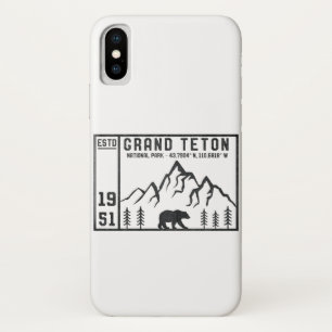 Capa Para iPhone Da Case-Mate Parque Nacional do Vintage Grand Teton Wyoming Mou