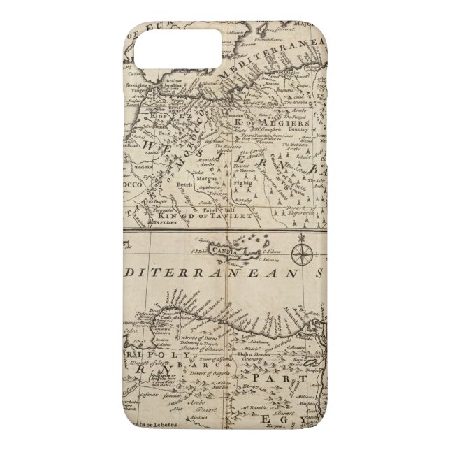 Capa Para iPhone, Case-Mate Partes de Barbary, África (Verso)