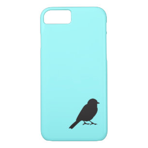 Capa Para iPhone Da Case-Mate Pássaro azul chique da andorinha da silhueta do