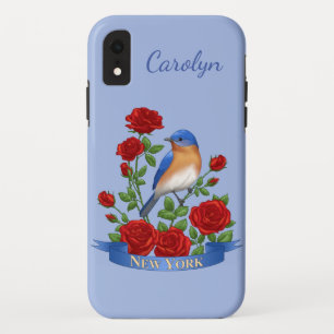 Capa Para iPhone Da Case-Mate Pássaro e Flor do Estado de Nova Iorque