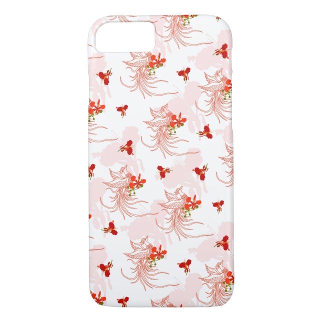 Capa Para iPhone, Case-Mate Pássaro Phoenix E Flor Phoenix Sem Olho (Verso)