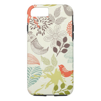 Capa iPhone 8/ 7 pássaros e flores