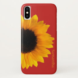 Capa Para iPhone Da Case-Mate Pasta de Girassol Amarelo X Maiúscula