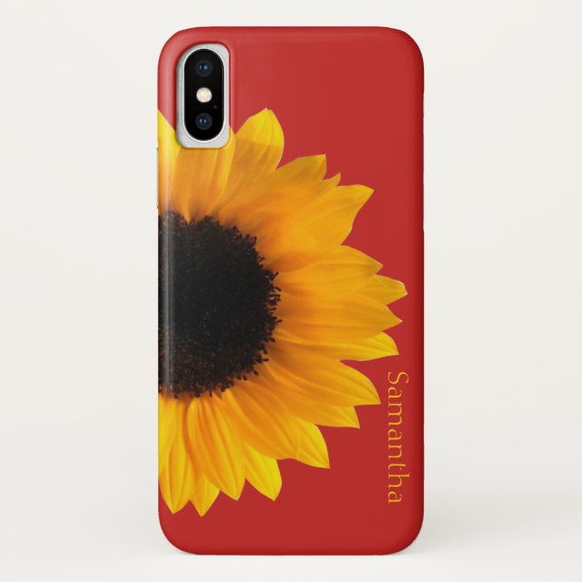 Capa Para iPhone, Case-Mate Pasta de Girassol Amarelo X Maiúscula (Verso)