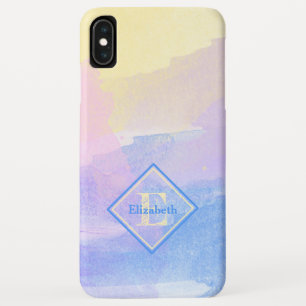 Capa Para iPhone Da Case-Mate Pastel Cores Aquarela Monograma e Nome