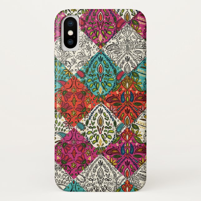 Capa Para iPhone, Case-Mate patchwork de aziza (Verso)