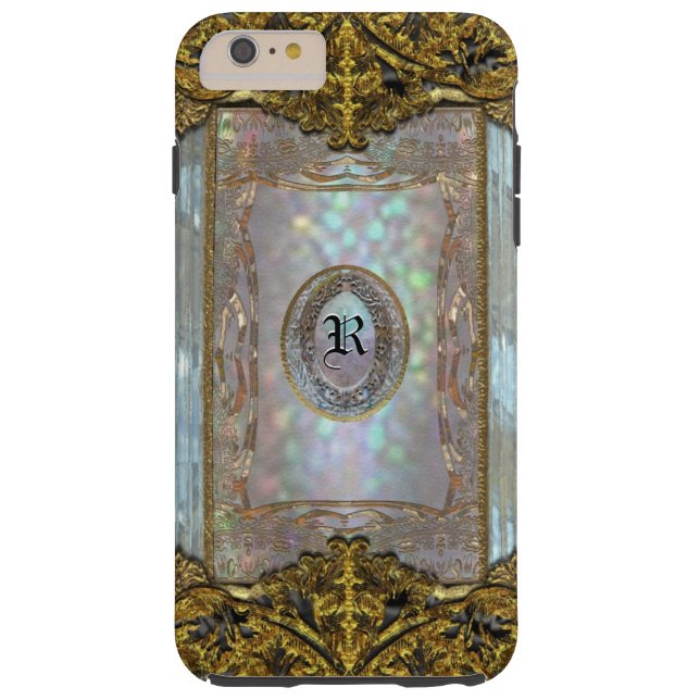 Capa Para iPhone, Case-Mate Paternost Glitzy Ritz Monograma (Verso)