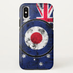 Capa Para iPhone Da Case-Mate Patinete-Alvo Mods - Austrália<br><div class="desc">A bandeira australiana e o design do bandeira da bandeira da União apresentou-se aqui em um impressão gráfico de estilo angustiado. Bom para uma ocasião patriótica, esportes, ou para um presente com uma aparência retrô ska. Designs de bordados estão disponíveis em uma seleção de opções populares de cor. Use o...</div>