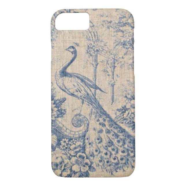 Capa Para iPhone, Case-Mate Pavão antigo Toile (Verso)