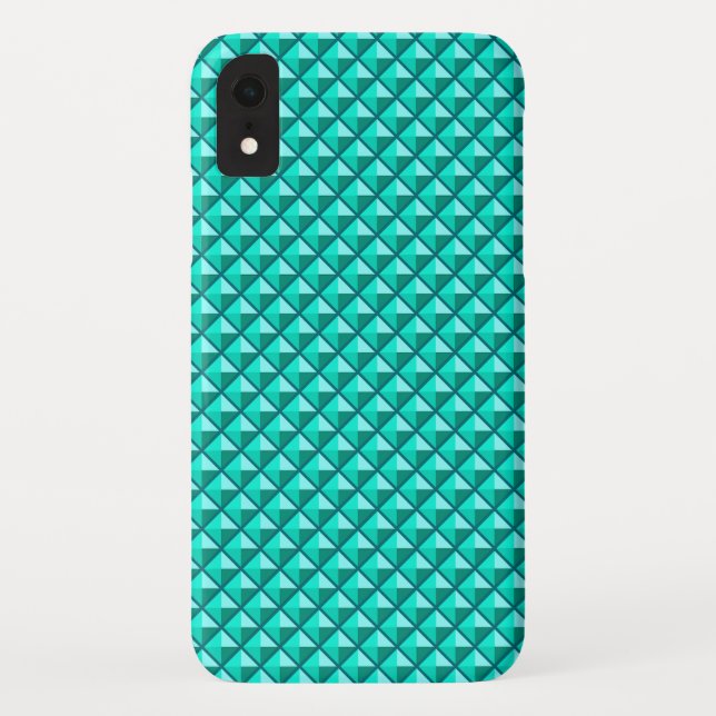 Capa Para iPhone, Case-Mate Pavão azul, esmalte, grelha estendida (Verso)