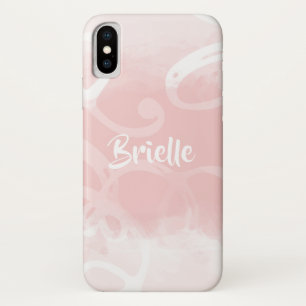 Capa Para iPhone Da Case-Mate Pavimentos De Aquarela Cor-De-Rosa Chic Pastel Com