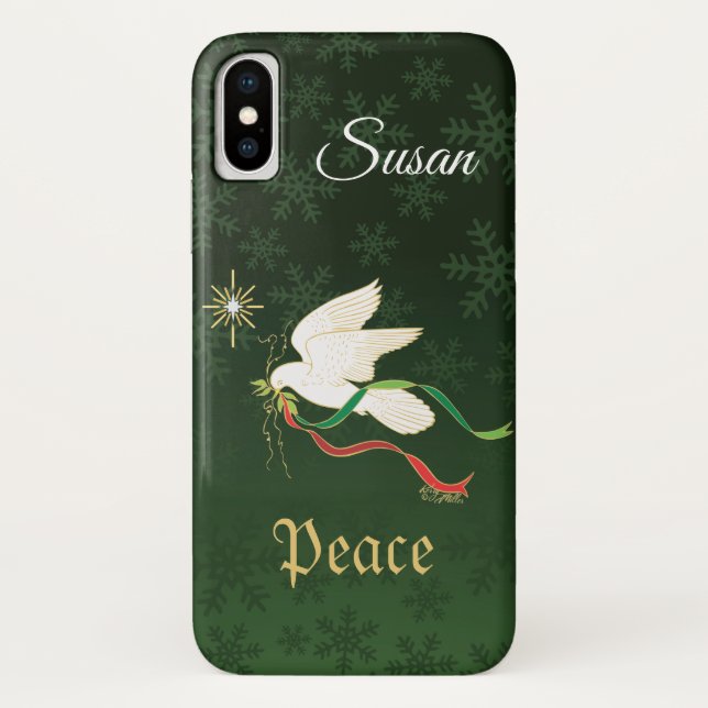 Capa Para iPhone, Case-Mate Paz de Propagação da Porta Branca (Verso)