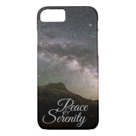 Capa iPhone 8/ 7 Peace & Serenity Mountain Night Sky