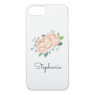Capa Para iPhone Da Case-Mate Peach Peony Bonito Watercolor