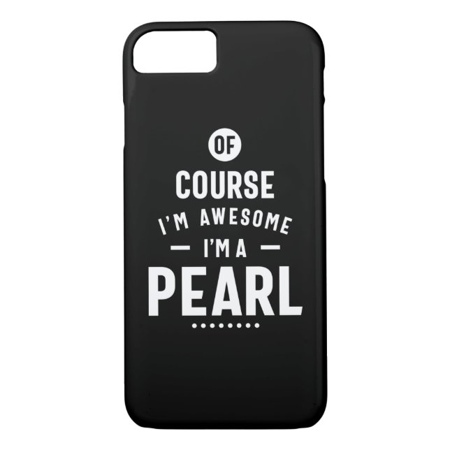 Capa Para iPhone, Case-Mate Pearl Nome Personalizado Aniversário (Verso)