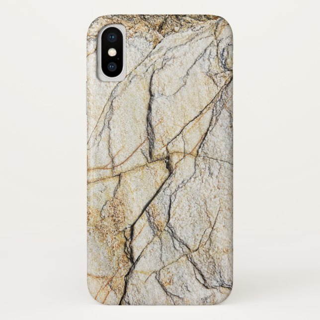Capa Para iPhone, Case-Mate Pedra de Mármore Texturizada Marrom e Preta (Verso)